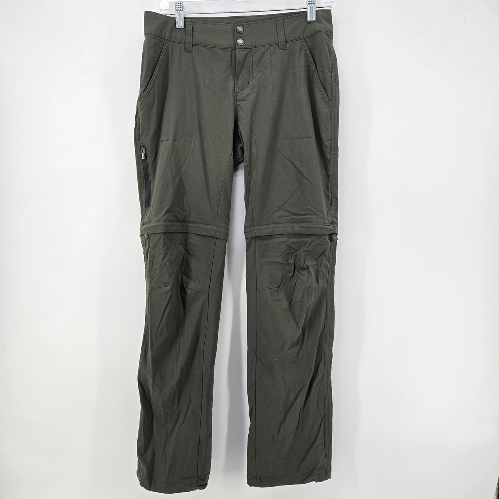 Columbia Saturday Trail II Convertible Pants Women's 6 Green Omni Shield Hiking